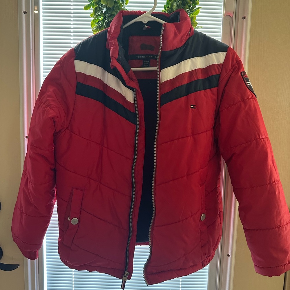 Tommy Hilfiger Kids Red Puffer Jacket 10/12